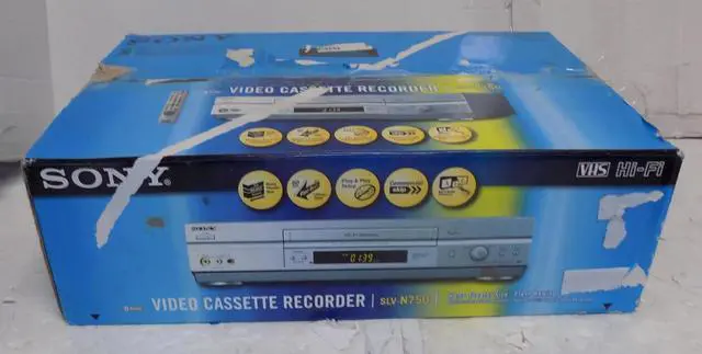 Alt view image 6 of 6 - Sony Slv-N750 VHS VCR VHS Player with Hdmi Adapter
