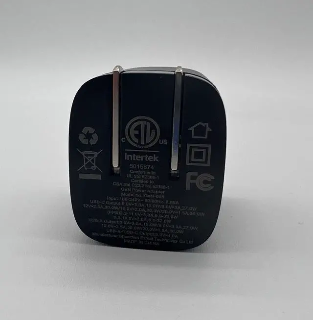 Alt view image 5 of 6 - Jaspertronics USB C 33W Charger, 2 Port Compact Charger with Foldable Plug for iPhone 15/15 Plus/15 Pro/15 Pro Max/14/13, Pixel, Galaxy, iPad/iPad Mini and More!