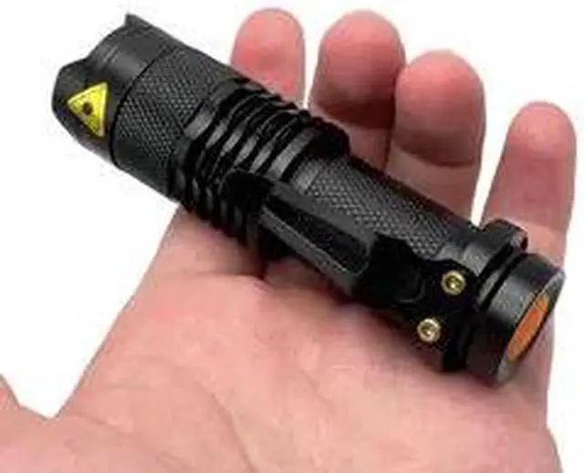 Alt view image 4 of 7 - Jaspertronics SK68 Blacklight Flashlight - 395nm UV LED, Zoomable, Portable Stain Detector for Pet Urine, Counterfeit, Industrial Inspections