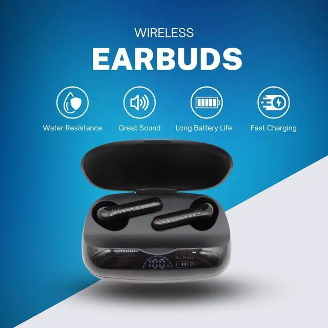 Alt view image 6 of 7 - Jaspertronics Wireless Ear Buds with PowerBank and Microphone for all Smart Phones, Tablets, and PCs - TG04
