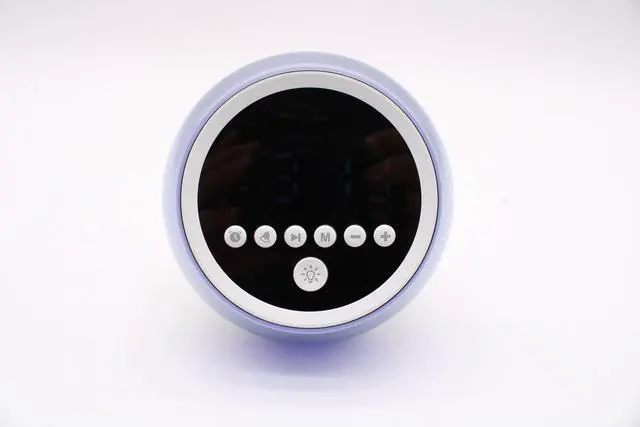 Alt view image 7 of 7 - Jaspertronics P12 Round Digital Alarm Clock Prtable Bluetooth Speaker Dimmable LED Light FM Radio with Timer Function