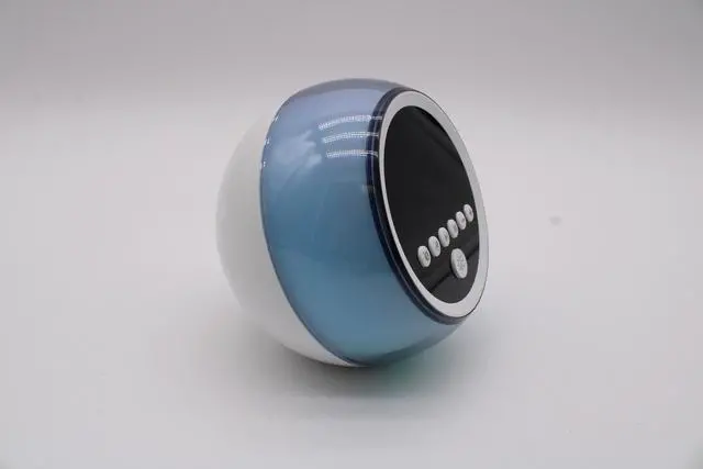 Alt view image 4 of 7 - Jaspertronics P12 Round Digital Alarm Clock Prtable Bluetooth Speaker Dimmable LED Light FM Radio with Timer Function