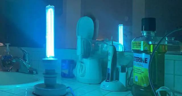 Alt view image 2 of 7 - Jaspertronics 25W 254nm Germicidal UVC Light Bulb - 120V UV-C CFL Standard E26 E27 USA Lamp Socket with O3 Technology
