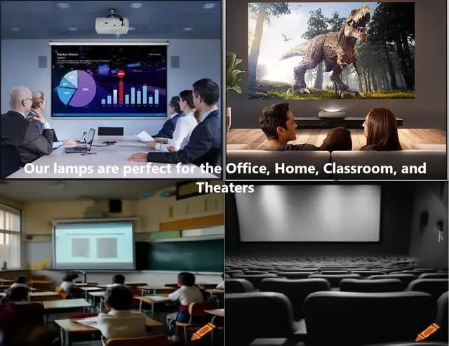 Alt view image 3 of 7 - Jaspertronics Original 5J.J2N05.011 Lamp & Housing for BenQ Projectors - Fits 5811116701-S, 5J.J2N05.001, D963HD, DH1015, SP840, SU765, TH1060P, TX779P-3D -  with 1 Year Warranty