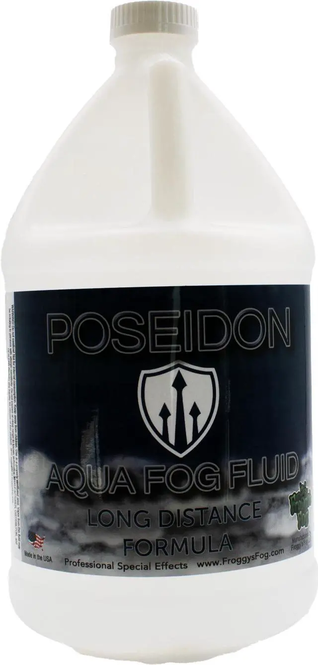 Alt view image 2 of 6 - Poseidon® Aqua Fog - Long Distance Fog Fluid Formula, Clean-Burning High-Performance Fluid for Wide-Area Coverage, Perfect for Outdoor Events, Large Venues, & Theatrical Productions