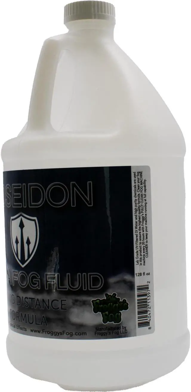 Alt view image 3 of 6 - Poseidon® Aqua Fog - Long Distance Fog Fluid Formula, Clean-Burning High-Performance Fluid for Wide-Area Coverage, Perfect for Outdoor Events, Large Venues, & Theatrical Productions