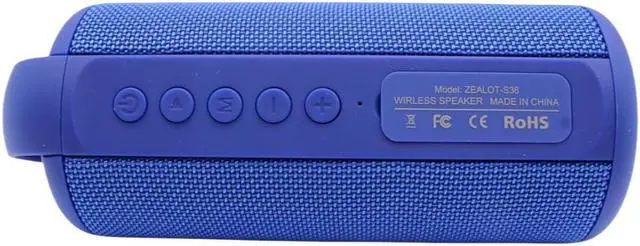 Alt view image 5 of 7 - JASPERTRONICS S36 Portable Bluetooth Speaker, Wireless, Dual Pairing, 30H Playtime, IPX5 Waterproof, Stereo Sound, Booming Bass, Playtime for Home, Outdoor, Party, and Beach, Gift (Blue)