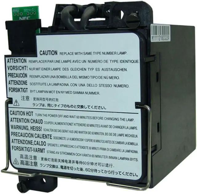 Alt view image 5 of 5 - Jaspertronics Original GT60LP Lamp & Housing for NEC Projectors - Fits GT5000, GT6000+, Image-Pro-9060, SHOWlite-6000gv, GT60LP & More - 1 Unit Per Pack with 1 Year Warranty