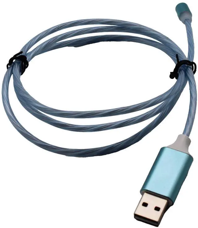 Alt view image 5 of 7 - Jaspertronics Flowing LED Charging Cables with Quick Disconnect Magnetic Tips for Smart Phones, Tablets, and More!