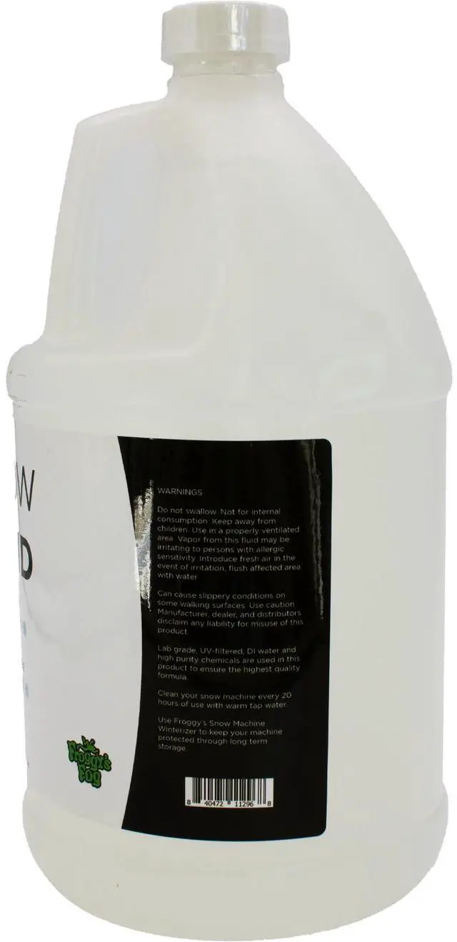 Alt view image 3 of 7 - ULTRA DRY - NO ODOR Snow Juice Machine Fluid by Froggys Flakes ULTRA - 4 Gallon Case Cost-Efficient Bulk Pack Residue-Free & Odorless Snow Effects Ideal for Large Displays & Events