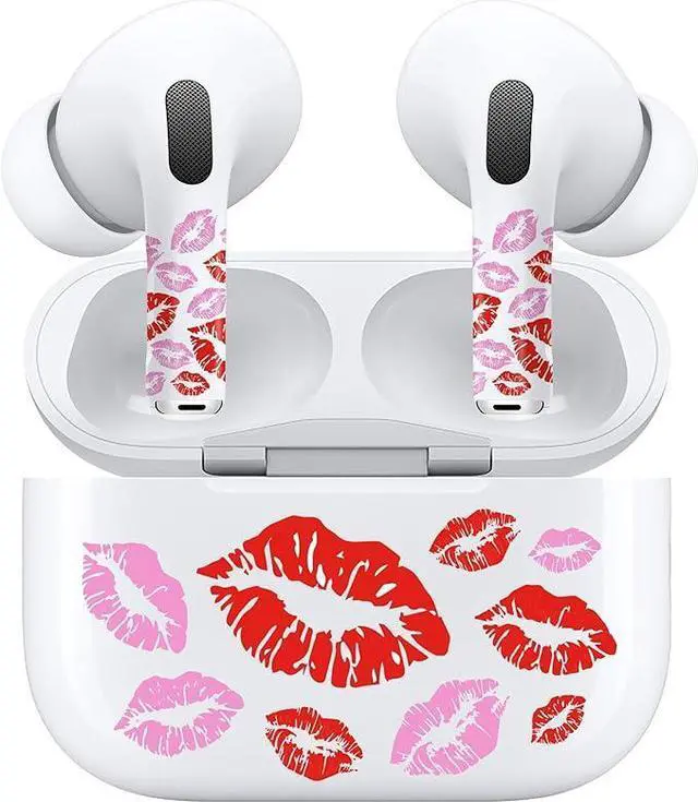 Alt view image 3 of 7 - AirSkins - Decals for AirPods 4, Lips Design, Scratch-Resistant, Precision Fit, Wireless Charging Friendly, Easy Application, Durable Protection for Earbuds & Case