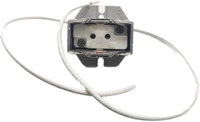 Alt view image 2 of 7 - Jaspertronics GX9.5 GY9.5 Lamp Holder M123 High Power 1200W Heat Resistant Stage Light Socket Aluminum Alloy Base 250V 8A 30cm Cable Compatible w Moving Heads Xenon & Halogen Lamps