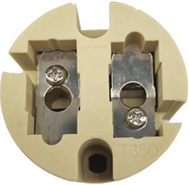 Alt view image 2 of 7 - Jaspertronics G22 Lamp Holder Socket HighTemp Ceramic Steatite Base 3000W 1000V 20A Nickel-Plated Copper Contacts UL Recog CE Certified for Halogen & Metal Halide Fixtures No Leads