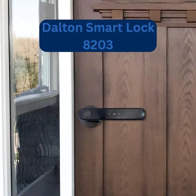 Alt view image 2 of 7 - Dalton 8203 Bluetooth Smart Lock - Biometric, PIN Code, App Control, Durable Aluminum Alloy, Multi-Access, Temporary Codes, Anti-Tamper Alarm, Tuya-Compatible, Easy Install - Black