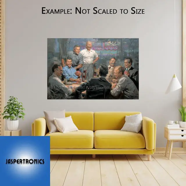 Alt view image 2 of 4 - Grand Ol' Gang - Republican Presidents Playing Poker by Andy Thomas - Open Edition Paper Print - 12 x 18 | A Fun GaThering of Historical Leaders in Relaxed Conversation