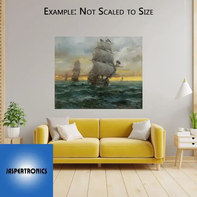 Alt view image 2 of 4 - "Black Bart's Fleet" by Andy Thomas - Paper Open Edition Art Print, 13 x 16 Inches - Nautical Adventure Art