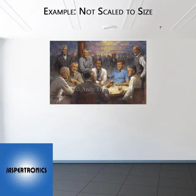 Alt view image 4 of 4 - The Democratic Club US Presidents by Andy Thomas Paper Print Open Edition 13x19 A captivating scene of past Democratic presidents engaged in conversation