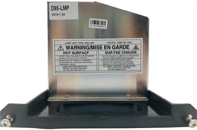 Alt view image 4 of 6 - Jaspertronics OEM D95-LMP Lamp & Housing for Toshiba TVs with Phoenix bulb inside