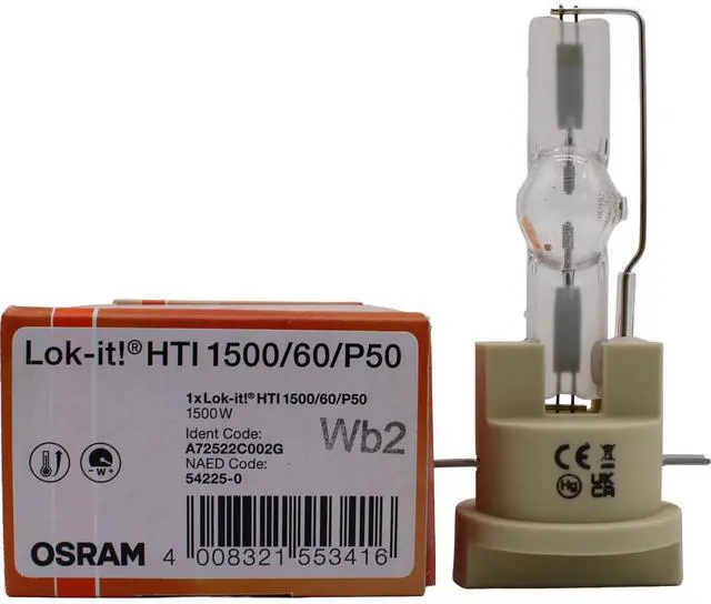 Main image of HTI 1500W/60/P50 LOK-IT Lamp for the JOLLY Color Wash 1500 Video