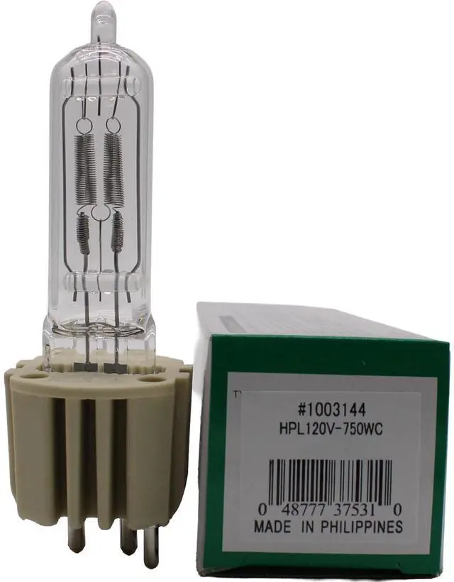 Main image of Ushio HPL 750W 120V+ 300HR Stage & Studio Lamp HPL-750/120V+, JS120V-750WC - 1003144