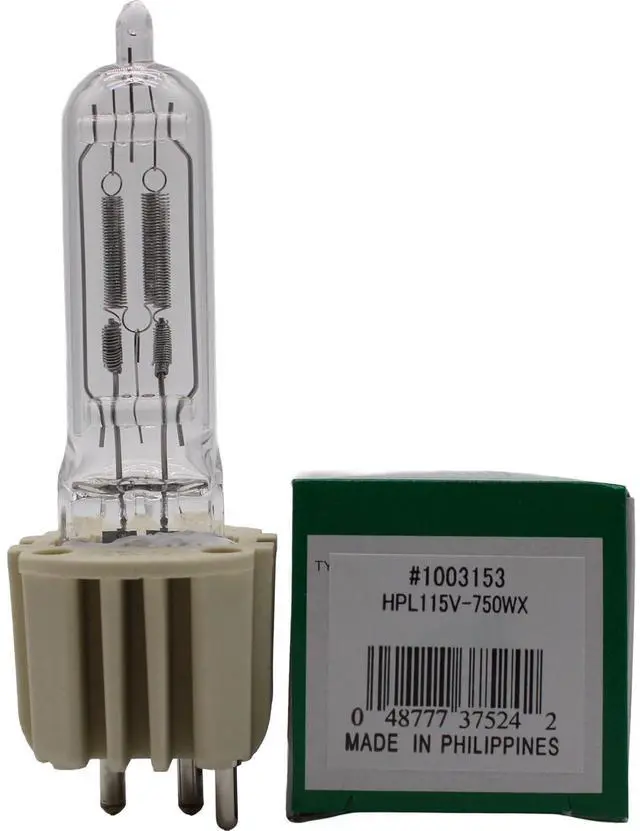 Main image of Ushio HPL 750W 115X+ 1500HR Stage & Studio Lamp HPL-750/115X+, JS115V-750WX - 1003153