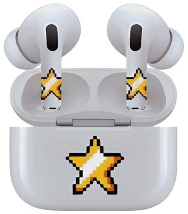 Alt view image 6 of 7 - AirSkins - Decals for AirPods 3, Star Design, Scratch-Resistant, Precision Fit, Wireless Charging Friendly, Easy Application, Durable Protection for Earbuds & Case