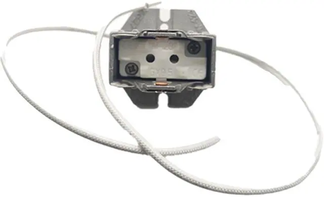Alt view image 6 of 7 - Jaspertronics GX9.5 GY9.5 Lamp Holder M123 High Power 1200W Heat Resistant Stage Light Socket Aluminum Alloy Base 250V 8A 30cm Cable Compatible w Moving Heads Xenon & Halogen Lamps