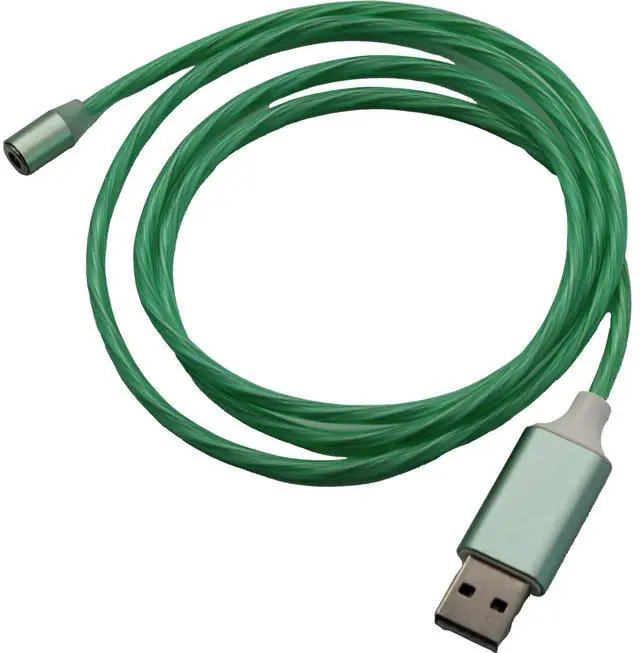 Alt view image 7 of 7 - Jaspertronics Flowing LED Charging Cables with Quick Disconnect Magnetic Tips for Smart Phones, Tablets, and More!