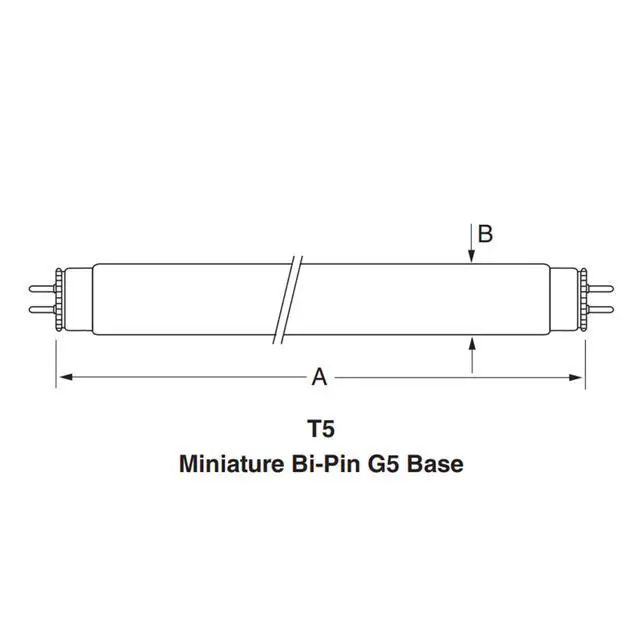 Alt view image 5 of 5 - USHIO G16T5 16W Germicidal Low Pressure Mercury-Arc Lamp