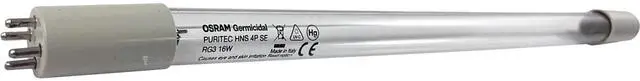 Alt view image 2 of 5 - USHIO G16T5 16W Germicidal Low Pressure Mercury-Arc Lamp