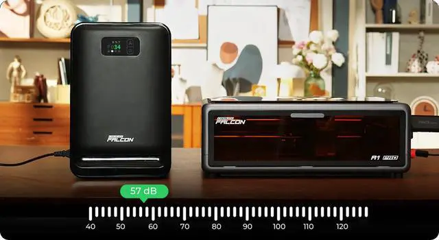 Alt view image 7 of 7 - Creality Falcon AP1 Smoke Purifier 4008060348, Laser Engraver Fume Extractor with 5-Stage HEPA & Activated Carbon Filtration, 250m³/h Airflow, 1700Pa Suction, PM2.5 Display, WiFi App Control