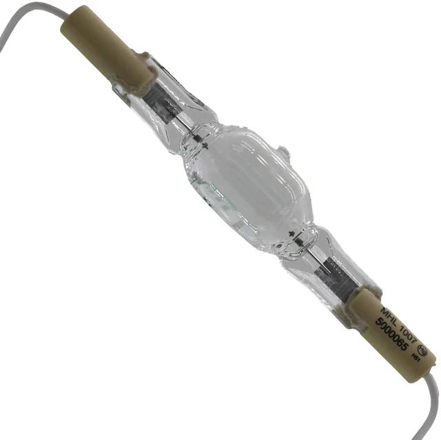Main image of Ushio MHL Metal Halide UV Lamp MHL-1007, 5000065, 1000W, 300-450nm Spectral Range, Ceramic Base, AMP Connector Contact, Multi-Spectrum
