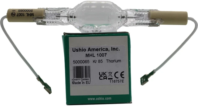 Alt view image 3 of 7 - Ushio MHL Metal Halide UV Lamp MHL-1007, 5000065, 1000W, 300-450nm Spectral Range, Ceramic Base, AMP Connector Contact, Multi-Spectrum
