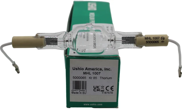 Alt view image 5 of 7 - Ushio MHL Metal Halide UV Lamp MHL-1007, 5000065, 1000W, 300-450nm Spectral Range, Ceramic Base, AMP Connector Contact, Multi-Spectrum