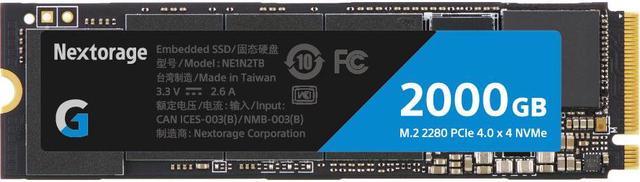 Nextorage Japan 2TB NVMe M.2 2280 PCIe Gen.4 Internal SSD Read Speed up to  7300MB/s Write Speed Up to 6900 MB/s (New G-Series). Read Speed up to