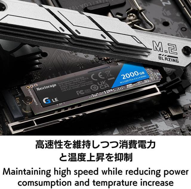 Nextorage Japan 2TB NVMe M.2 2280 PCIe Gen.4 Internal SSD