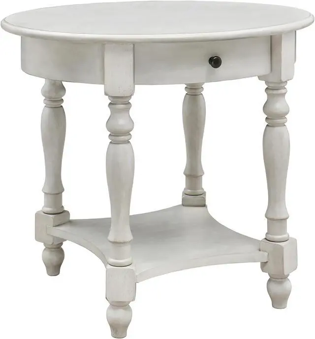 Alt view image 2 of 6 - 24" Tall End Table with Storage Shelf, Living Room Corner Table, Nightstand