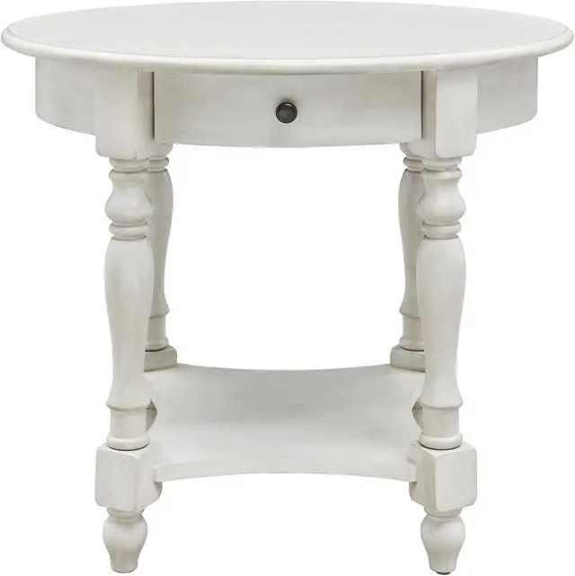 Main image of 24" Tall End Table with Storage Shelf, Living Room Corner Table, Nightstand