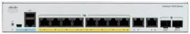 Alt view image 3 of 3 - Catalyst 1000-8FP-E-2G-L - switch - 8 ports - managed - rack-mountable