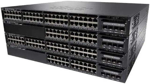 Alt view image 2 of 2 - two 1-Gigabit SFP uplink ports an uplink ports, Fixed 640-W power supply WS-C3650-24PDM-L