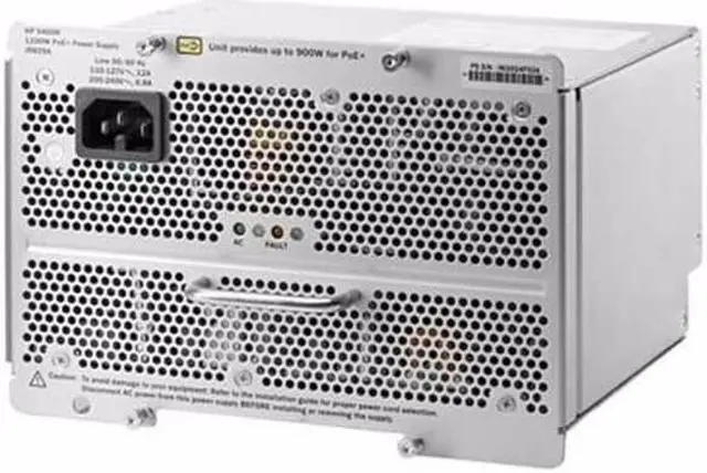 Main image of HPE Aruba - power supply - 1100 Watt PoE+ zl2 Power Supply J9829A