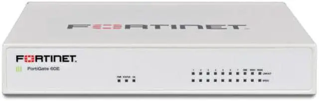 Alt view image 2 of 2 - FG-60E - Fortinet NGFW Entry-level Series FortiGate 60E	
Fortinet FG-60E, 10 x GE RJ45 ports (including 7 x Internal Ports, 2 x WAN Ports, 1 x DMZ Port). Max managed FortiAPs