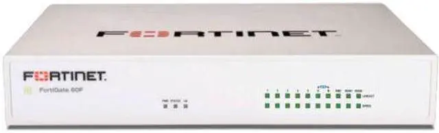 Alt view image 2 of 2 - FG-61F-BDL-950-12 - Fortinet FortiGate NGFW Middle-range Series
Fortinet FortiGate-61F Hardware plus 1 Year 24x7 FortiCare and FortiGuard Unified Threat Protection (UTP)