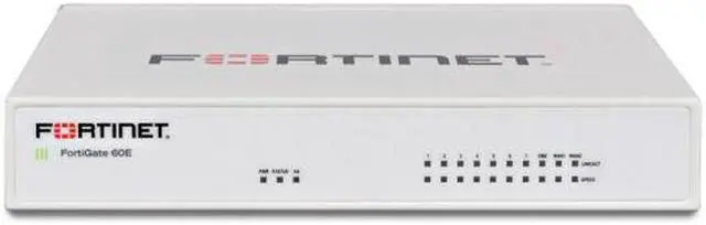 Alt view image 2 of 2 - FG-60E-BDL-950-12 - Fortinet FortiGate NGFW Entry-level Series
FG-60E Hardware plus 1 Year 24*7 FortiCare and FortiGuard Unified (UTM) Protection (FG-60E )