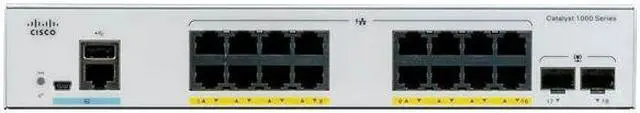 Alt view image 5 of 7 - Catalyst 1000-16FP-2G-L - switch - 16 ports - managed - rack-mountable