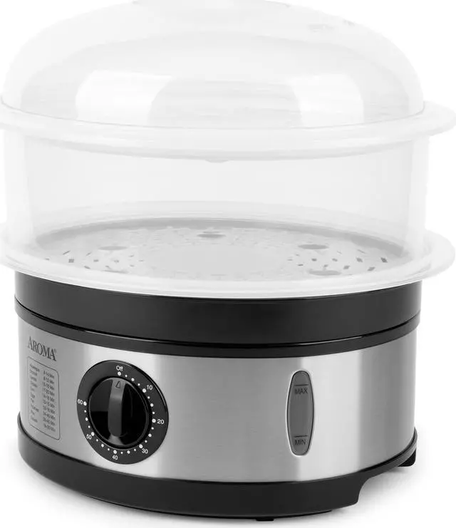 Alt view image 4 of 6 - Aroma Housewares 5-Quart Food Steamer, Stainless Steel