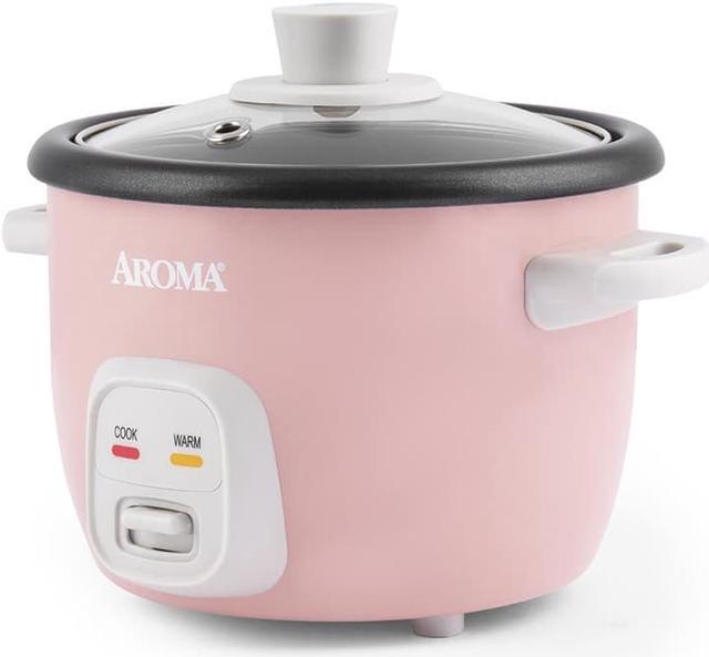 AROMA® 4-Cups (Cooked) / 1Qt. Rice & Grain Cooker, Red, New , ARC-302NGP