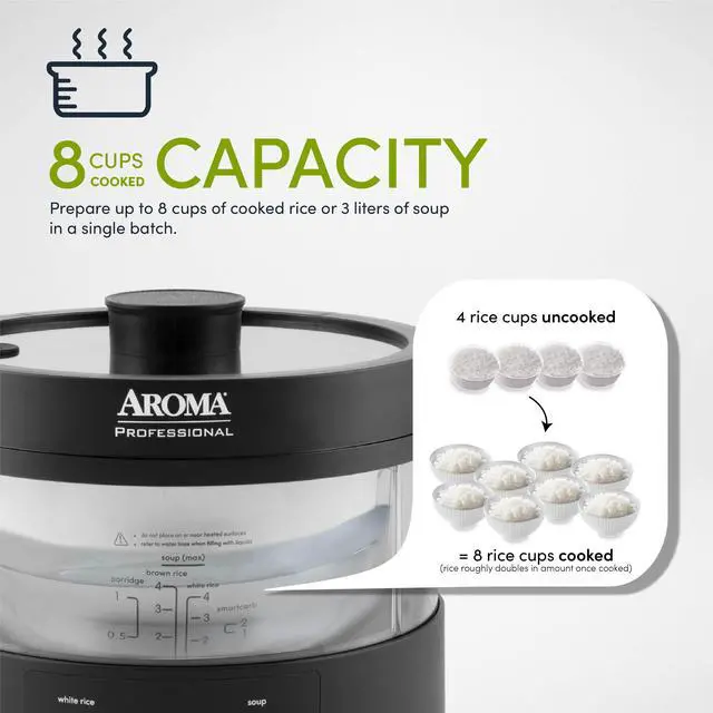 Alt view image 6 of 7 - Aroma SMARTCARB® MULTICOOKER & FOOD STEAMER