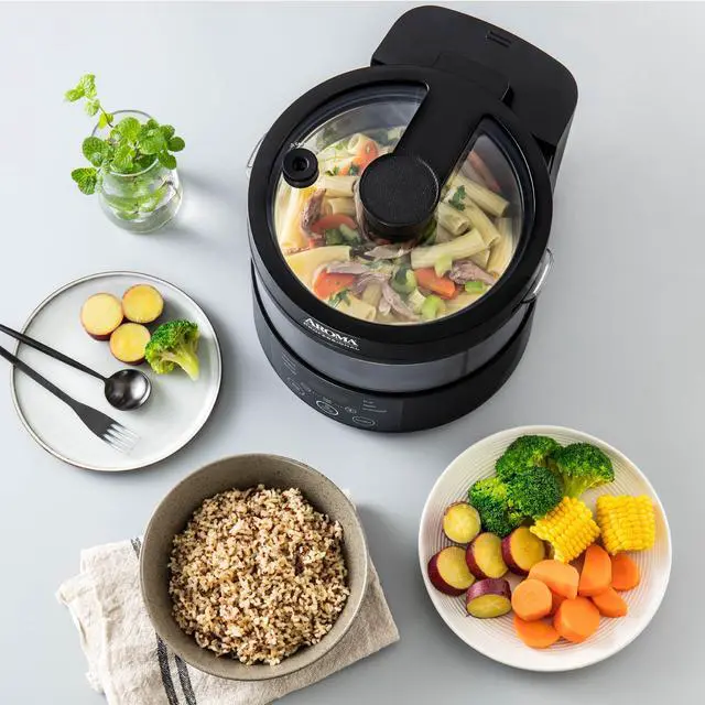 Alt view image 7 of 7 - Aroma SMARTCARB® MULTICOOKER & FOOD STEAMER