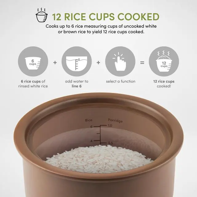 Alt view image 5 of 7 - AROMA® Professional 12-Cup (Cooked) / 3Qt. Purple Clay Rice & Grain Multicooker (ARC-7206P)
